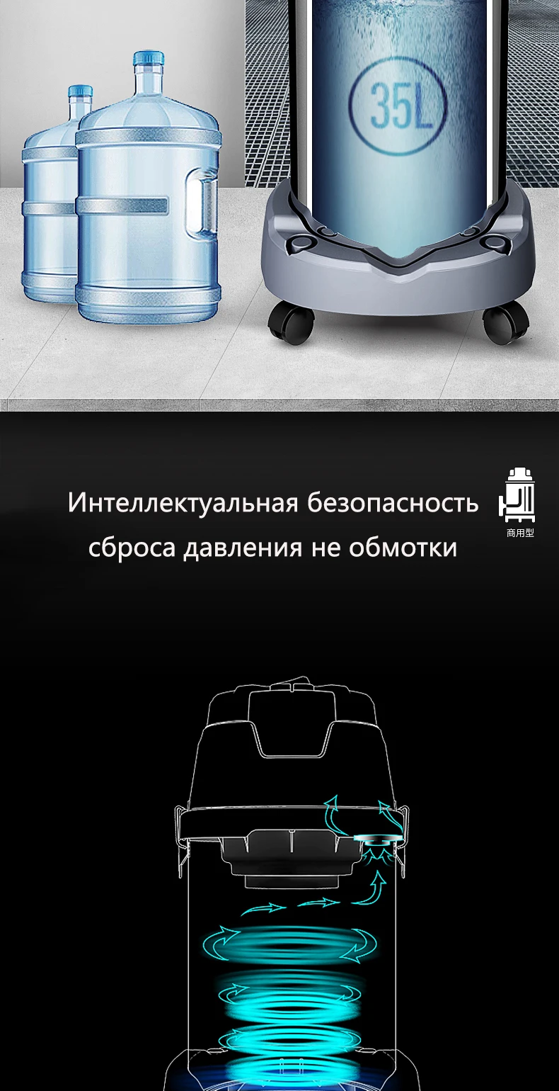 JIE NUO пылесос автомобильный с большим всасыванием высоковольтное реле коммерческий автомойка магазин влажный и сухой пылесос