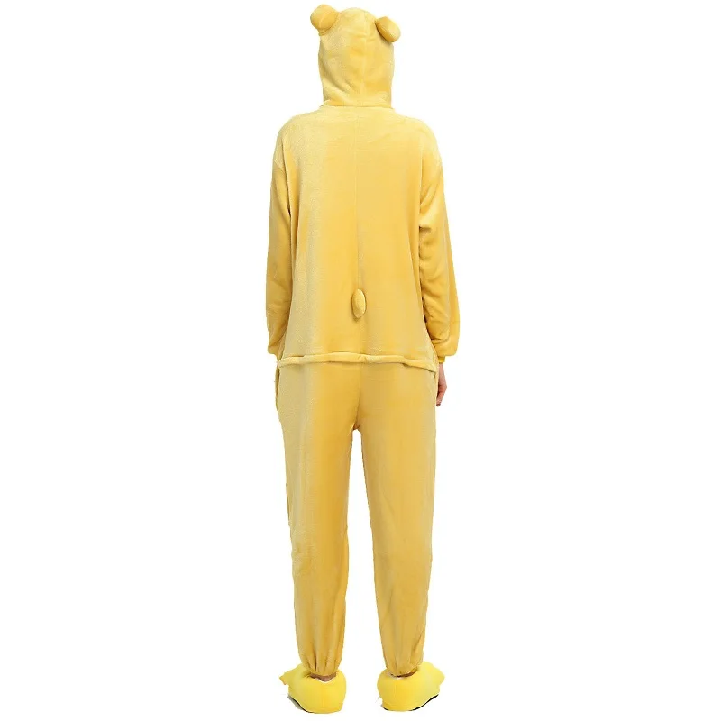 Кигуруми Единорог пижамы для взрослых животных Пикачу Onesie Для женщин Для мужчин пара зимний Пижамный костюм, ночная рубашка, фланелевые пижамы