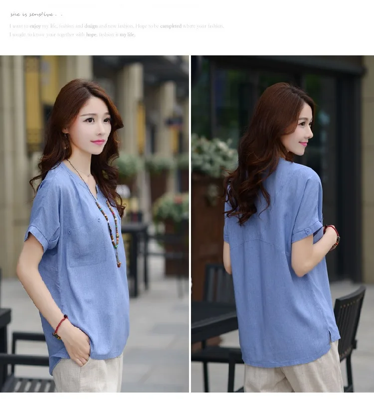 Plus Size 3XL Oversized T-shirt 2021 Summer Women's Korean Top Short Sleeve Tee Shirt Blusas Cotton And Linen Loose Tshirt Femme | Женская