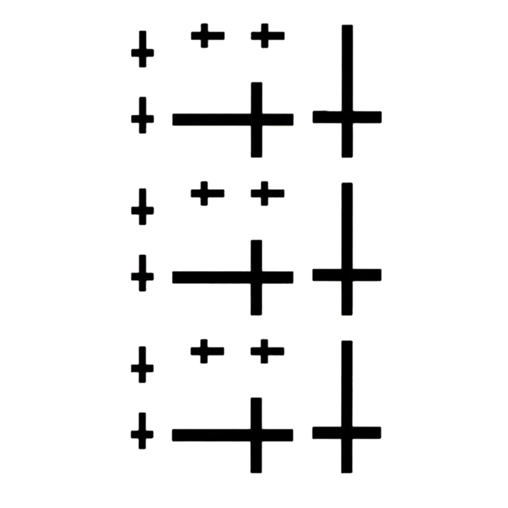1 шт. маленький крест Водонепроницаемая временная татуировка мужские и женские