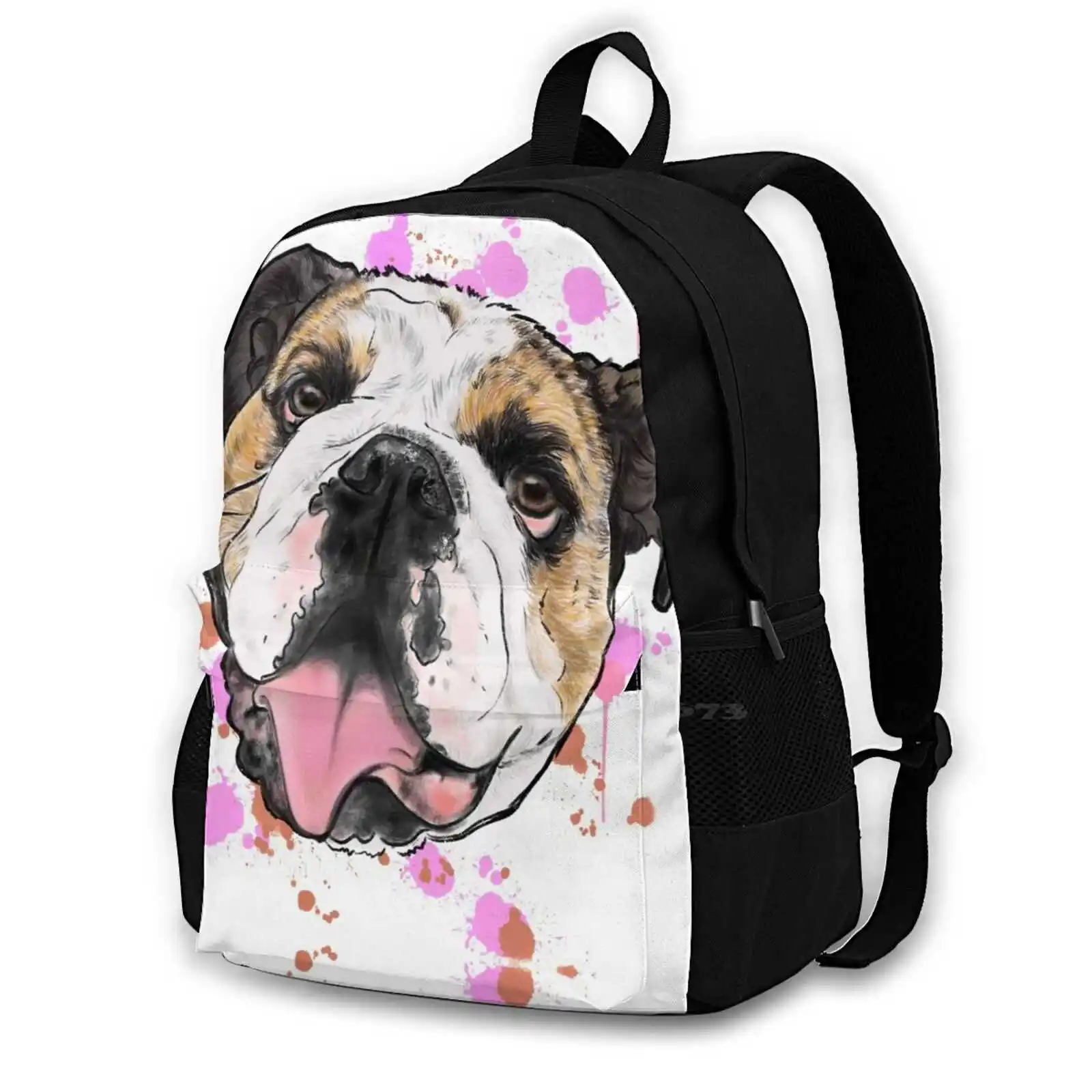 

Bubbles The Bulldog School Bags For Teenage Girls Laptop Travel Bags Bulldog English Bulldog Pet Dog Bully