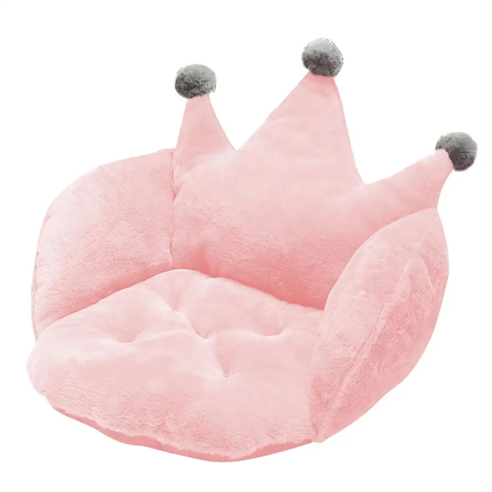 Pink Плюшевая подушка для стула, подушка для офисного сиденья, утолщенная подушка для сиденья, диванная домашняя декоративная подушка, подвесное сиденье в автомобиль, спинка стула с подушкой - Цвет: Pink
