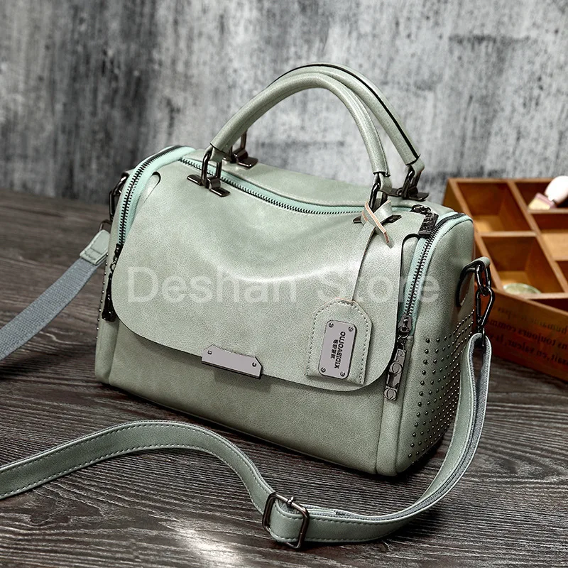 2020 винтажные роскошные сумки Boston из натуральной кожи дизайнерская сумка через