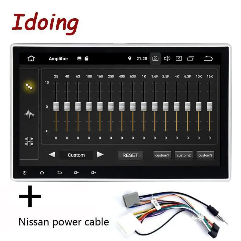 Nissan Power Cable Idoing 1Din 10," PX5 4G+ 64G Восьмиядерный Универсальный Автомобильный GPS DSP радио плеер Android 9,0 ips экран навигация Мультимедиа Bluetooth - Цвет: Nissan Power Cable