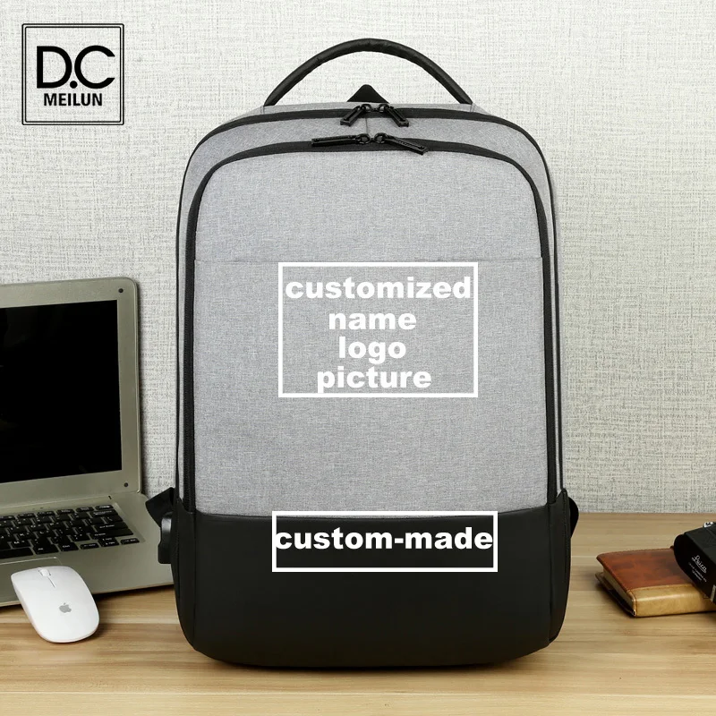 

Рюкзак DC.meilun с USB-зарядкой для мужчин, водонепроницаемая нейлоновая дорожная сумка, многофункциональный деловой мужской портфель, рождеств...