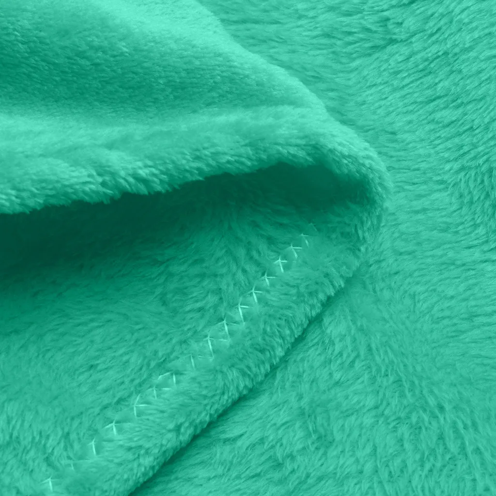 Однотонные мягкие одеяла для гостиной спальни кондиционер кровати дивана