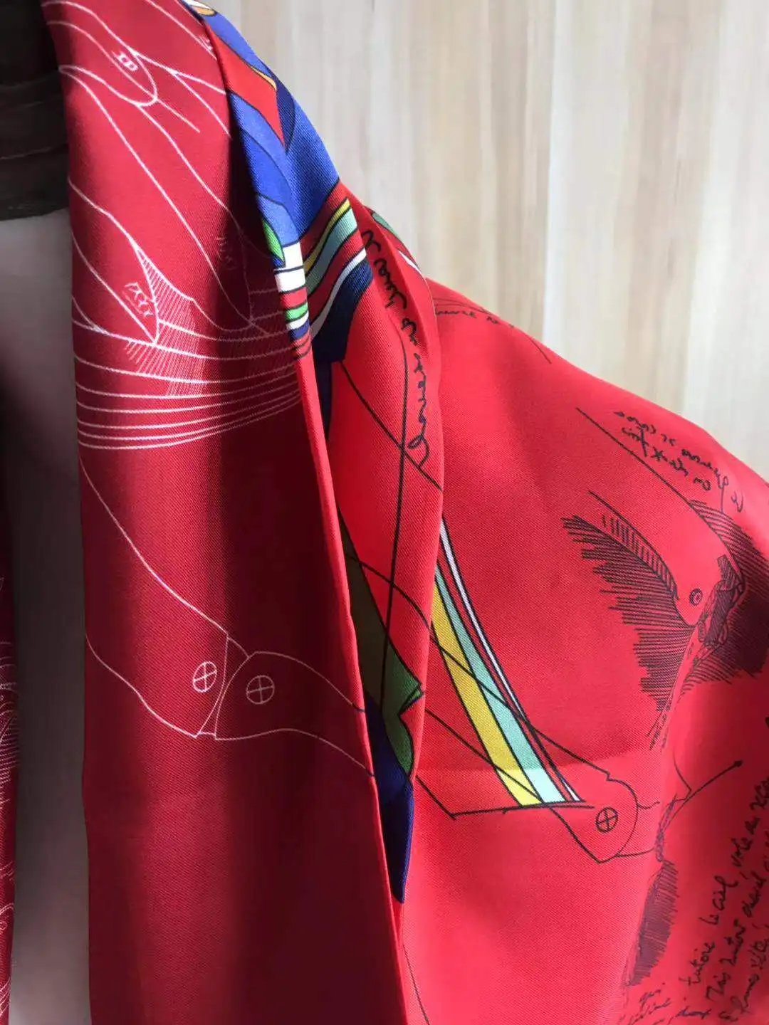 

2021 new arrival fashion elegant brand red horse 100% silk scarf 90*90 cm square shawl twill wrap for women lady girl