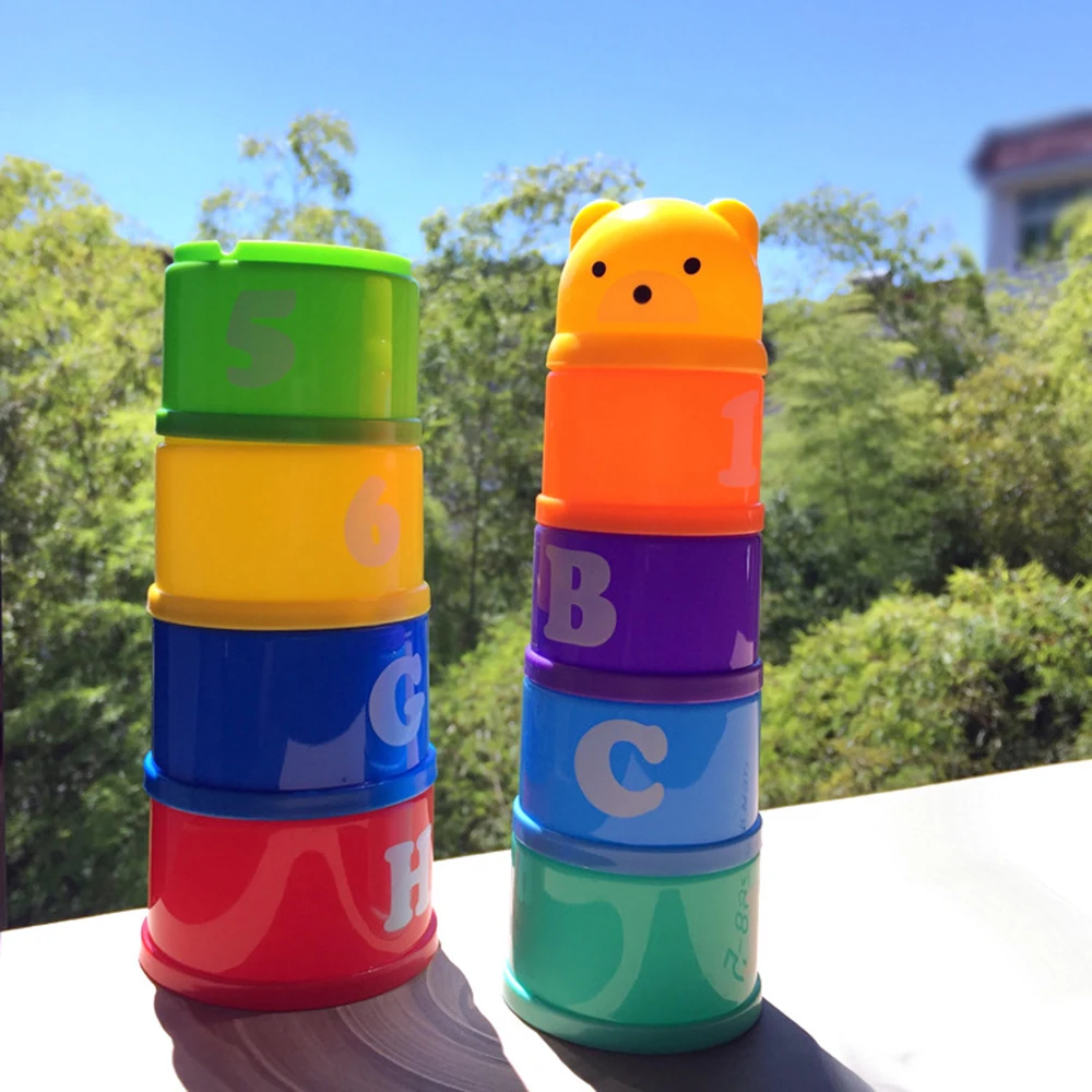 

9-piece Plastic Rainbow Stacking Cup / Stacking , Children's Baby