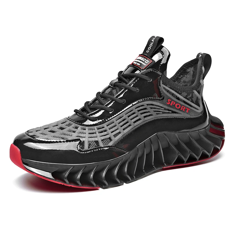 

Lightweight Sneakers 2021 Blade Sock Shoe Hard-Wearing Casual Sneakers Height Increasing Chunky Shoes Weaving Breathable Zapatos
