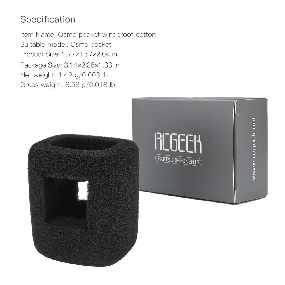 Sound Absorbing Cotton Windproof Microphone Cover Sponge Wind Noise Reduction Foam for DJI OSMO Pocket Handheld Gimbal Accessory |
