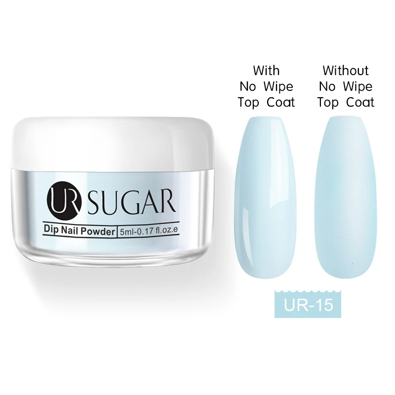 UR-15 Ur Sugar погружающаяся пудра для ногтей матовый эффект Блеск Пигмент натуральный сухой хром для гель-дизайна ногтей украшения маникюра 5 мл - Цвет: UR-15
