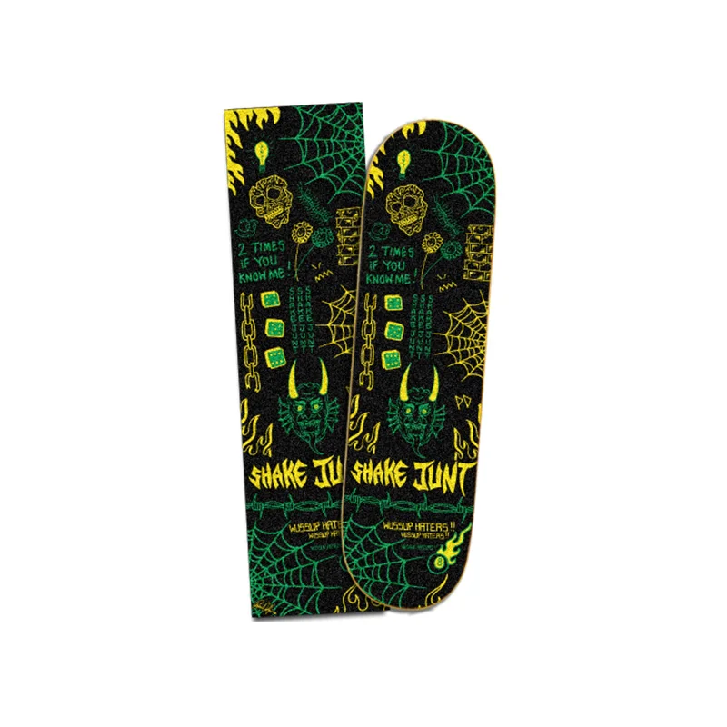 Hollow Transparent Skateboard Stickers Abrasion Resistant Grunge Waterproof Thicker DIY Accessoires De Sticker KC50PJ | Спорт и