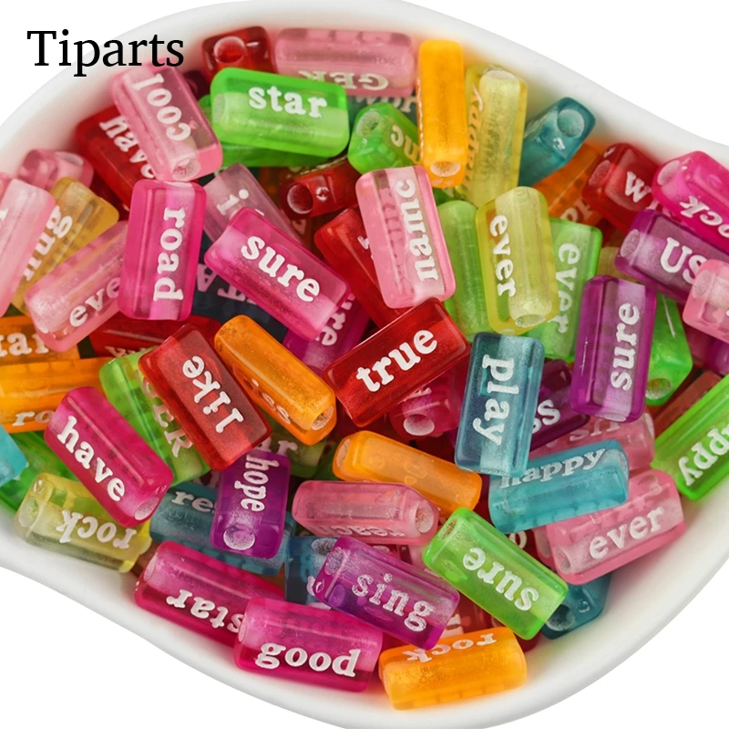 50 шт./лот серебряные украшения в виде букв из прямоугольной формы Многоразмерные