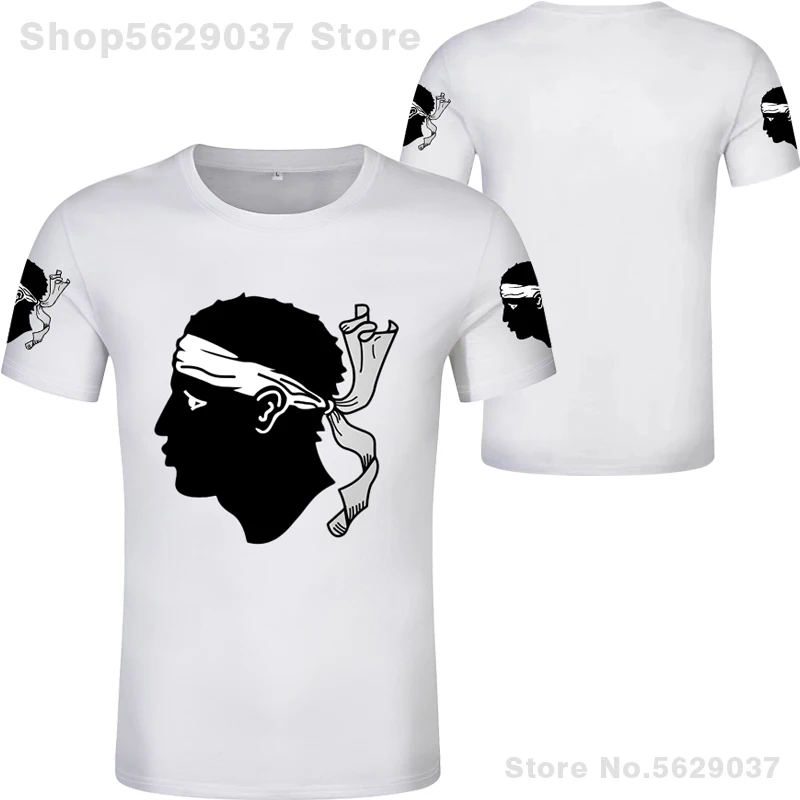 Корсика футболка Бесплатная изготовление под заказ имя номер la corse Корсиканский