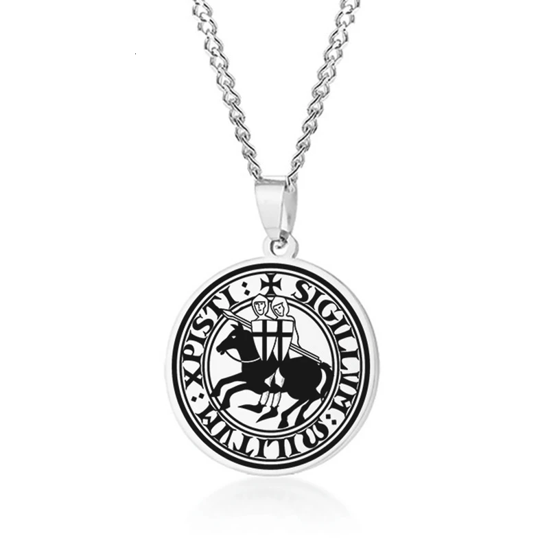 EXOTICDREAM SEAL OF THE KNIGHTS TEMPLAR средневековые руки амулет медальон Оловянный кулон
