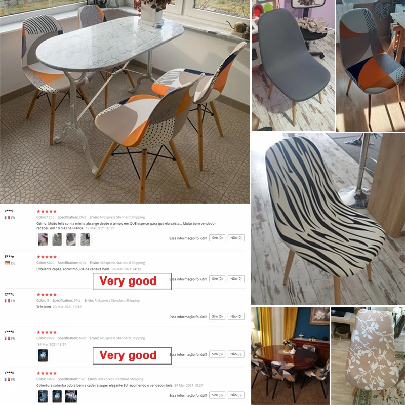 1/2/4/6 Универсальный Размеры набивные ткани в виде ракушки эластичные чехлы на