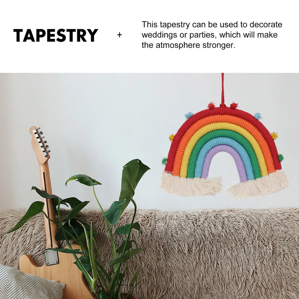 

1Pc Rainbow Modeling Pendant Adorable Decoration Hanging Rainbow Adornment