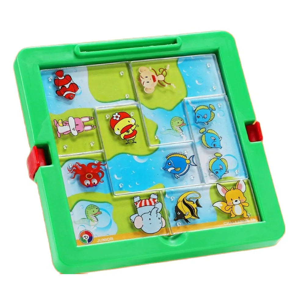 60 Challenges IQ Puzzle Intelligence Diy Creative Animal Paradise Game Mind Brain Board Educational Toy for Children |