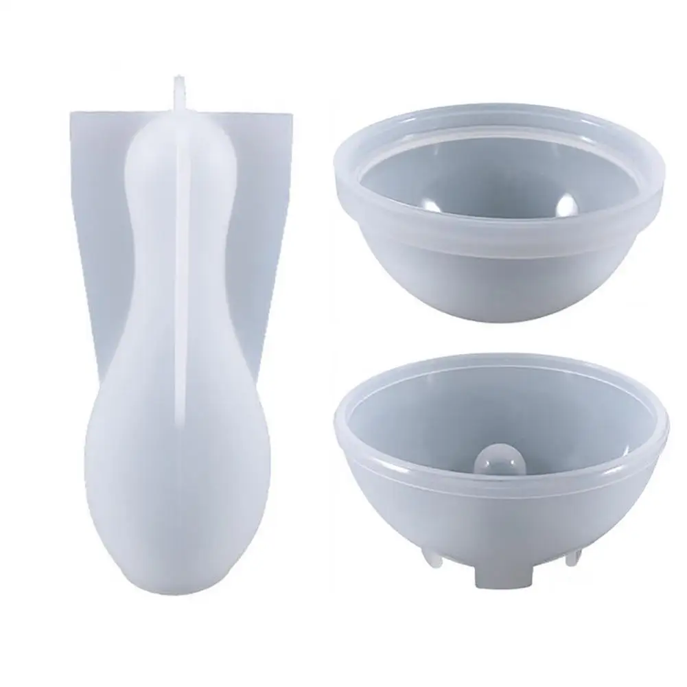 

Silicone Resin Molds 2 Epoxy Silicone Ball And Bowling Pin Mold DIY Durable Molds For Bowling Gaming And Home Decoration Kids To