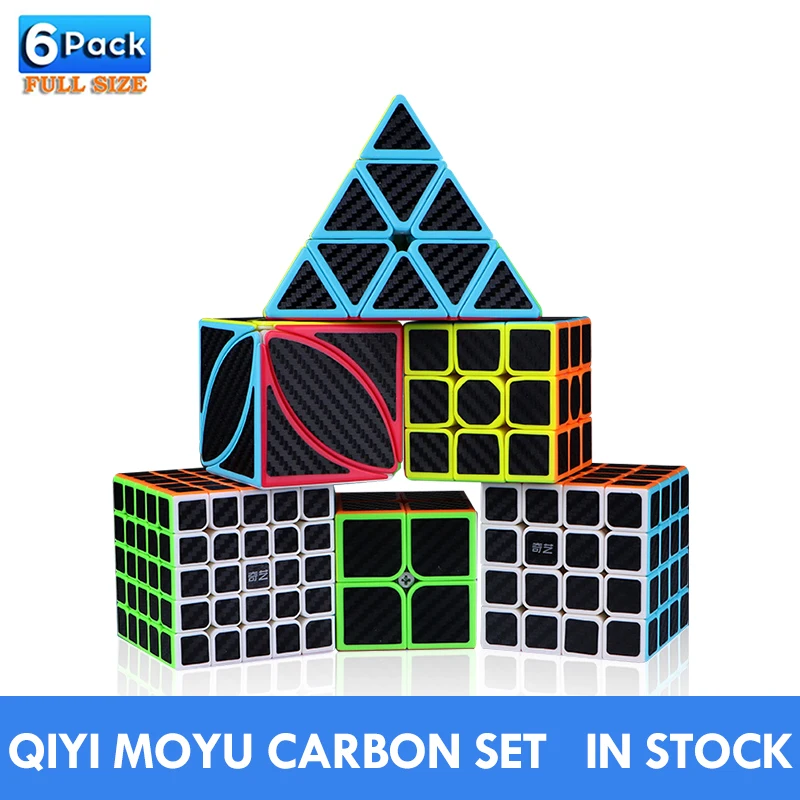 

Магический куб QIYI ms 2x2 3x3x3 4x4x4 5x5x5, Набор кубиков Magico, профессиональные пазлы-скобы призраки WB, без наклеек, антистресс