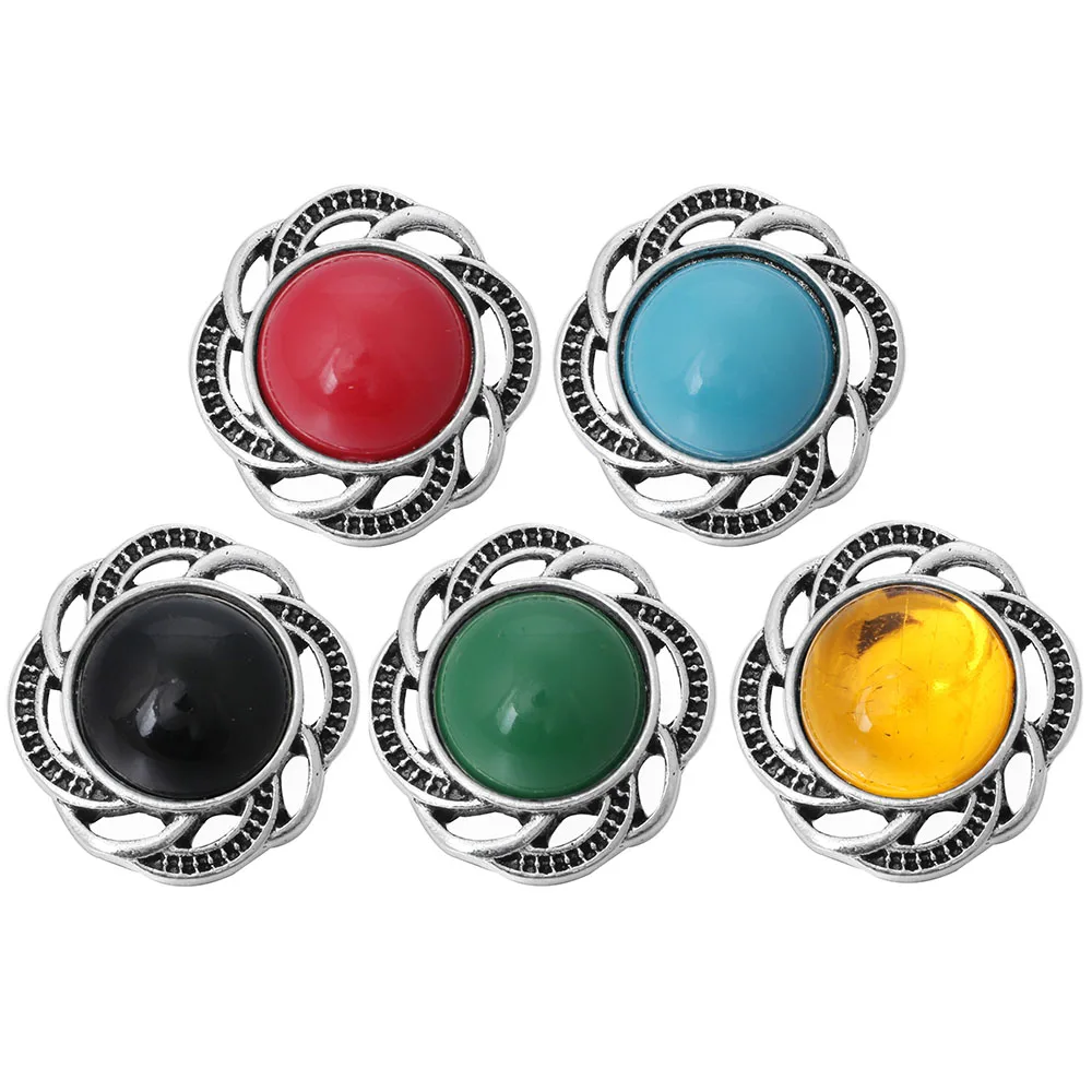 6pcs/lot New Snap Button 18mm Rhinestone Crystal Round Snaps Fit DIY Jewelry | Украшения и аксессуары