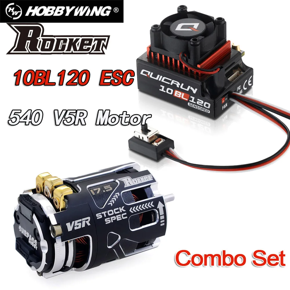 Hobbywing 10BL120 ESC 540 V5R 3.5T 4.5T 5.5T 21.5T 8.5T 10.5T 13.5T Sensored Brushless Motor for Modified Spec Stock 1/10 RC Car