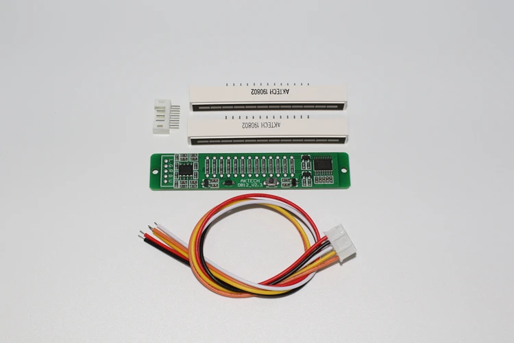 Двойной индикатор уровня 12 светодиодный стерео усилитель мощности громкость