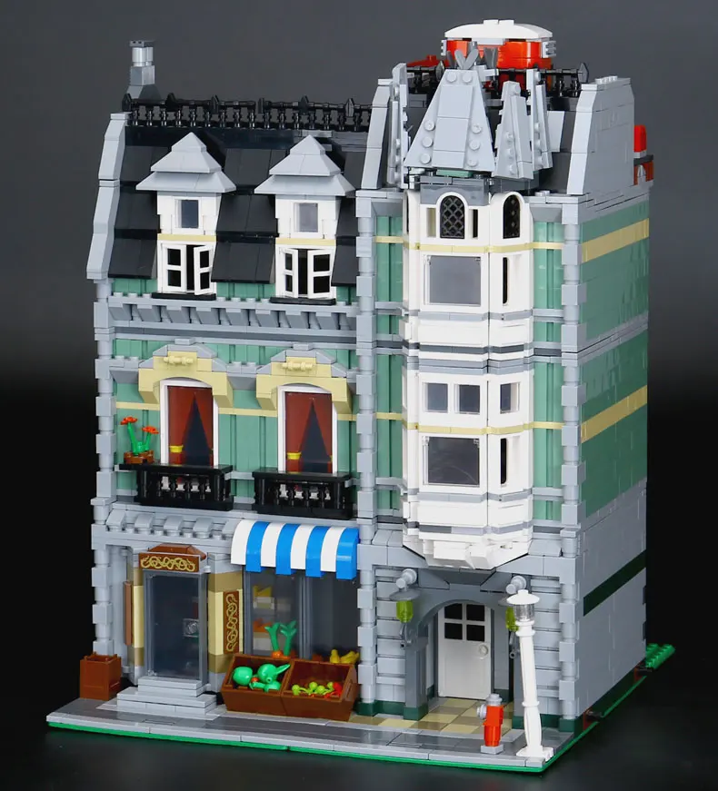B0008 Модель, конструкторные блоки, Детские кубики, игрушки, совместимые с создателей города улица дома 15001 15002 15003 15004 15005 15006 15007 15008 - Цвет: B0008