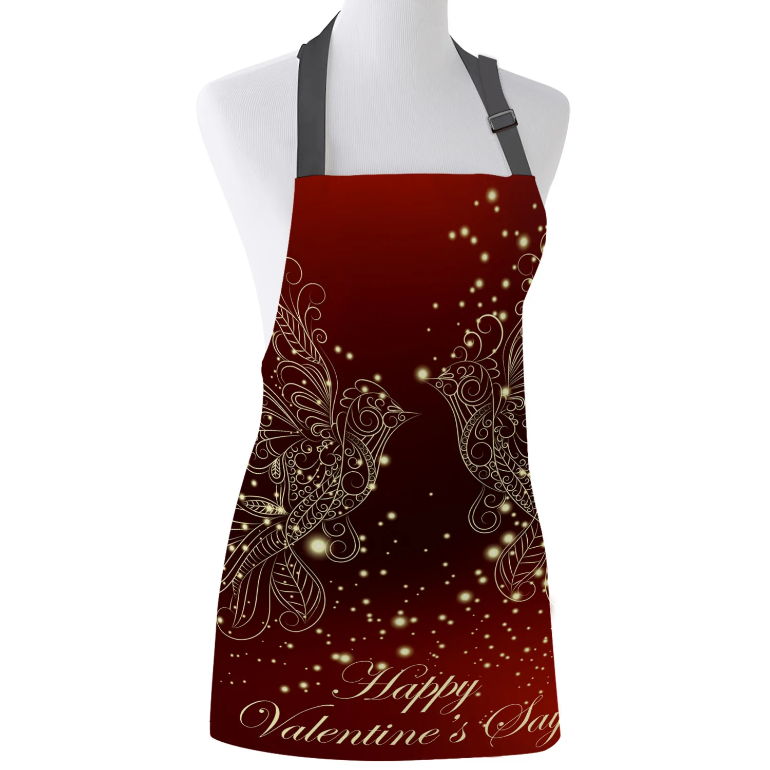 Тема дня святого Валентина Кухонный Фартук для женщины мужчины шеф-повар