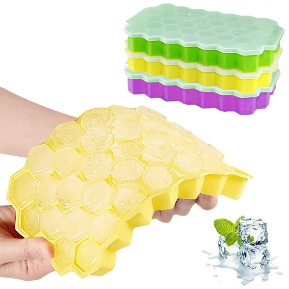 Пластиковые формы льда Соты Форма кубик лоток Куб контейнеры для хранения дома