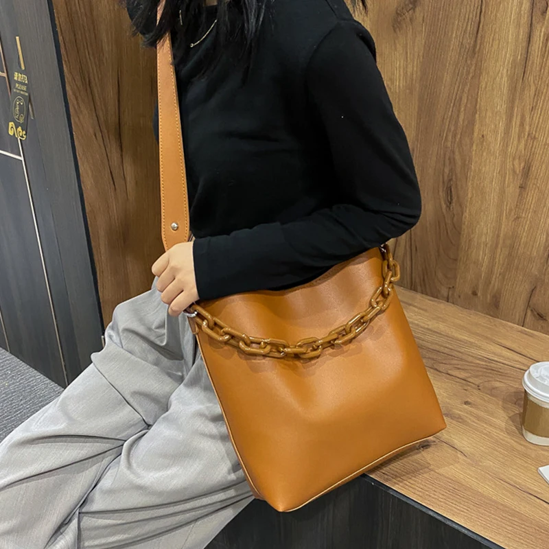 

Designer Handbags Tote Luxury Pu Leather Crossbody Bag Large Capacity Women Shoulder Bags Casual Simply Buckets Composite Purses