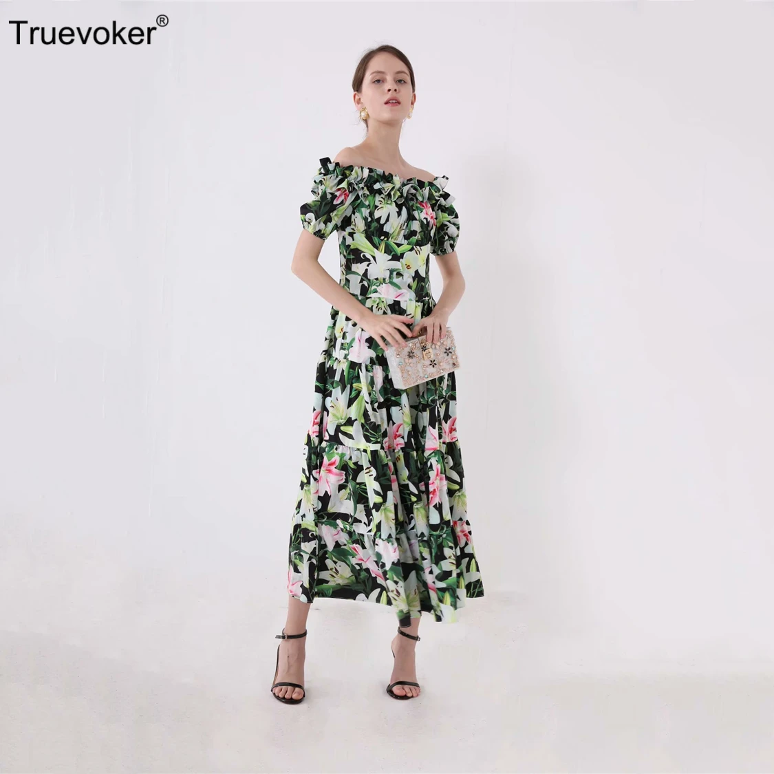 Truevoker дизайнерские эксклюзивные платья для женщин высокое качество милые с