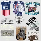 Наклейки на мотоциклы и автомобили, тканевые нашивки для детской одежды, куртки, термопереводные наклейки из ПВХ