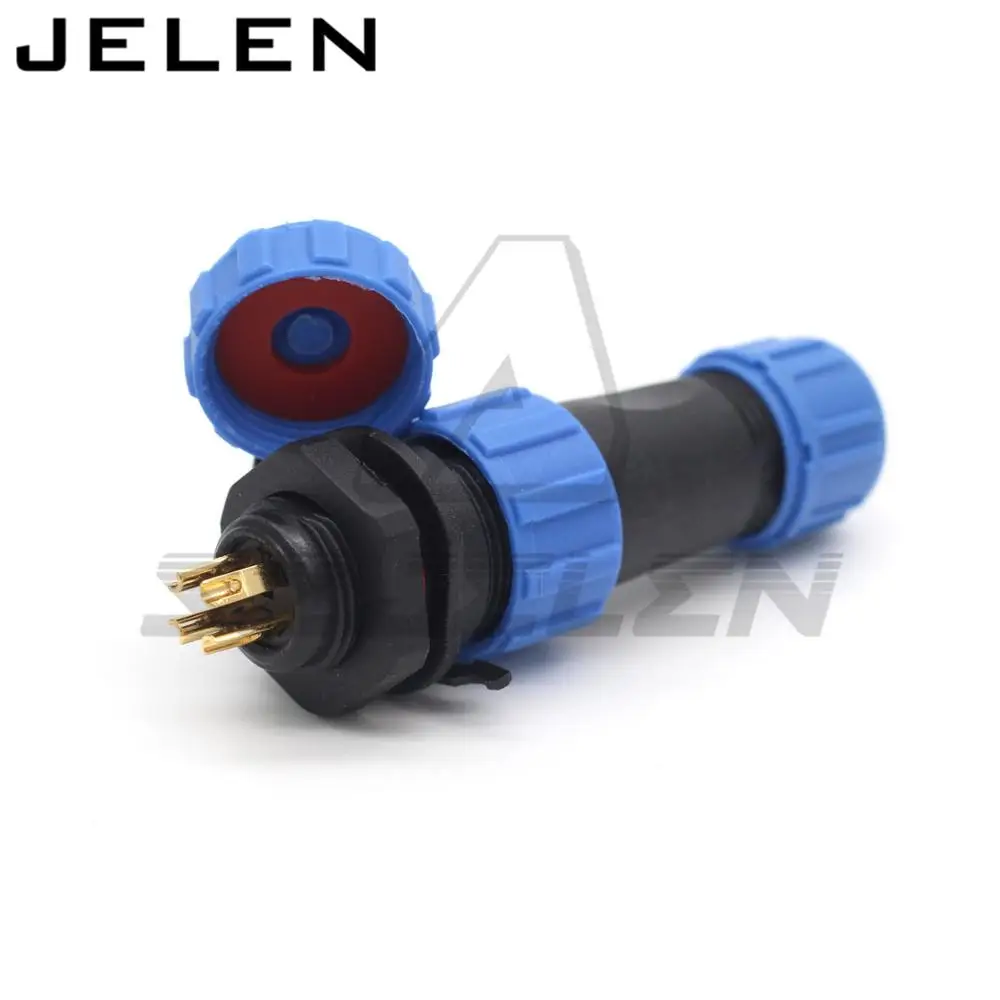 Авиационный разъем водонепроницаемый. В наборе вилка и гнездо. 4 контакта |