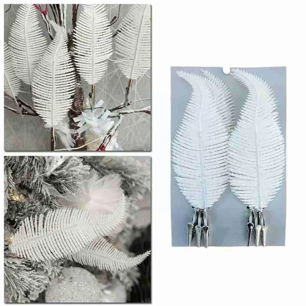 

Украшение в виде рождественской елки, украшение в виде листьев, новый зажим в виде шариков, перо с блестками I2g6, 2022