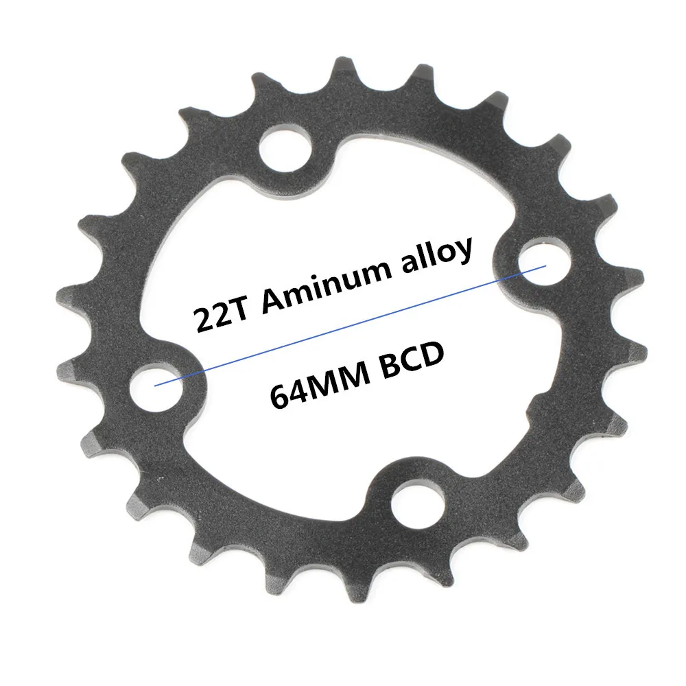 Круглая цепь MTB горный велосипед 104BCD 22T 24T 32T 34T 38T 42T 44T шатуны стали алюминиевый сплав зубная пластина запчасти