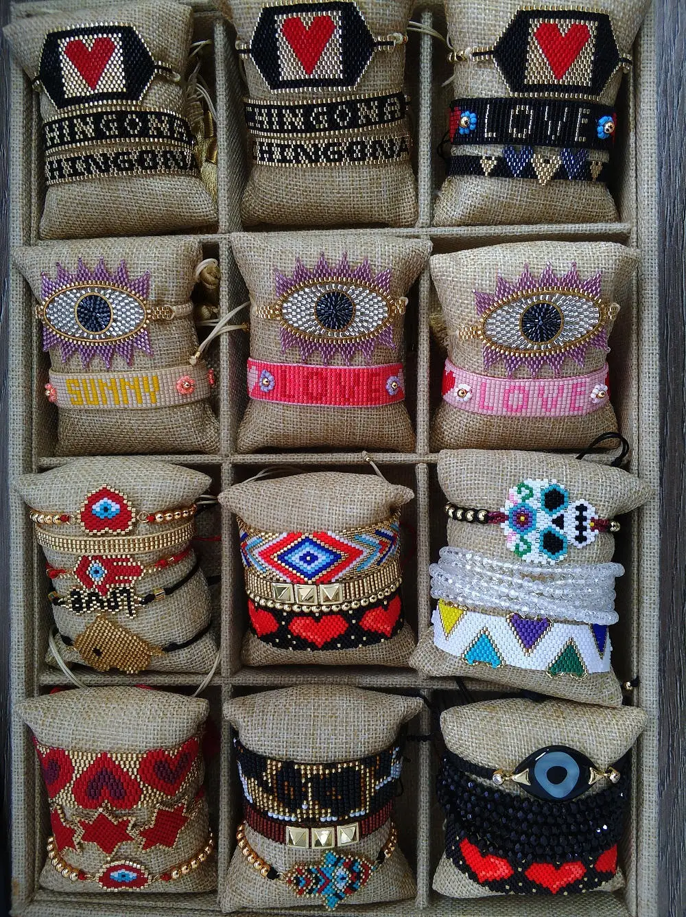 Go2boho Турецкий Дурной глаз браслет для женщин MIYUKI Joyeria Diy сердце браслет любовь письмо ювелирные изделия Pulseras Mujer femme Bileklik