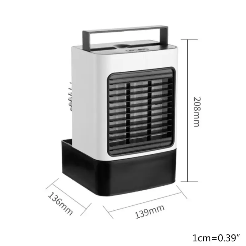 

Portable Mini Air Cooler Negative Ion Humidifier and Purifier USB Chargeable