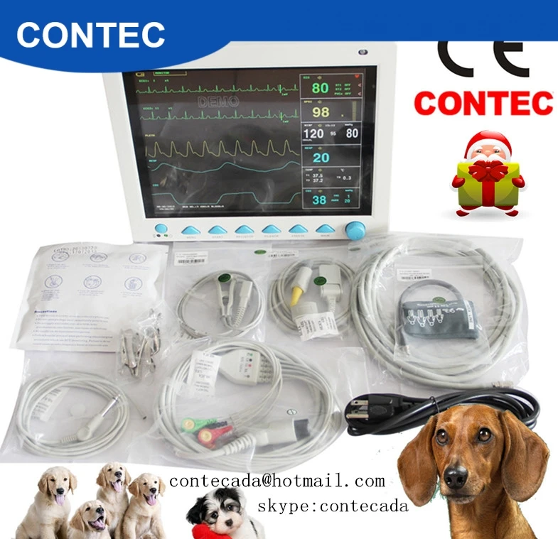 CE FDA Contec CMS8000 ветеринарный мультипараметрический Ветеринарный монитор пациента для животных