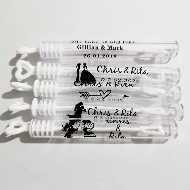 100 шт. Персонализированные Свадебные украшения пузырь наклейки этикетки мыльные