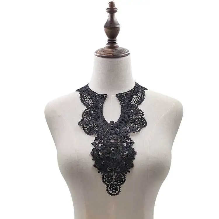 Вышивка с круглой горловиной для творчества искусственные Съемная воротники