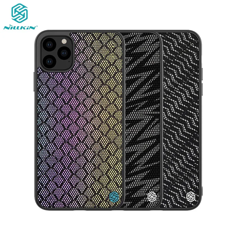 

For iPhone 11 Pro Max Case NILLKIN Twinkle Case Polyester Mesh Net Cloth Reflective Back Cover for iPhone 11 for iPhone 11 Pro