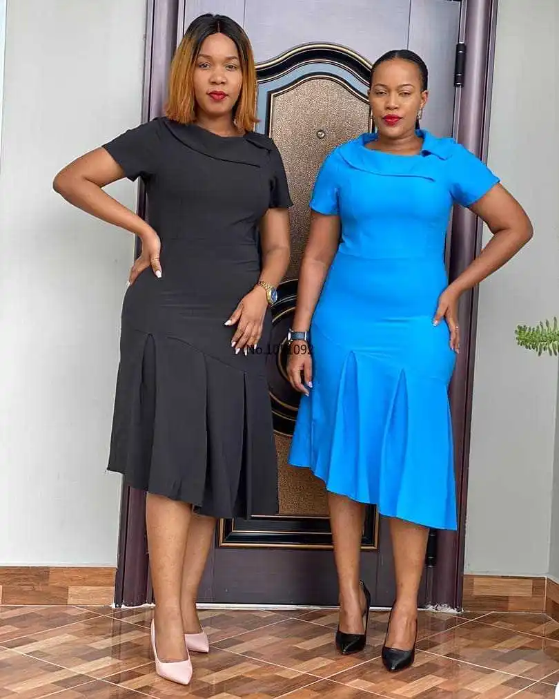 2020 Лето Новая мода африканские женщины o-образным вырезом полиэстер размера плюс