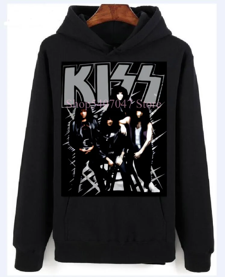 Редкие винтажные толстовки с капюшоном KISS Rock Band Concert Hot In The Shadow Tour свитера топы