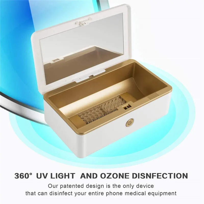 Портативный УФ стерилизатор коробка маска для телефона уборщик 99% UVC