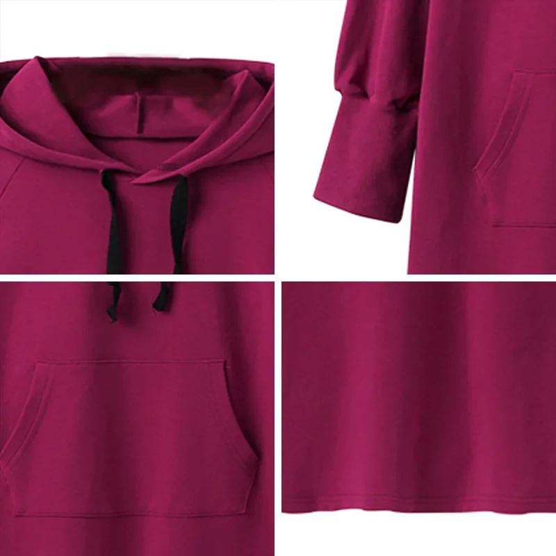 

Teenager Girls Dress 2020 Autumn New Hooded Long Sleeve Outfits Children Casual Sweatshirt Dress Fashion Girl Clothing Dresses