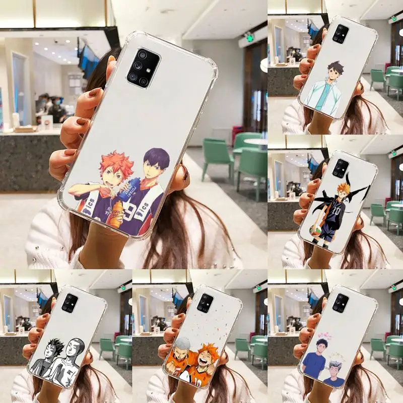 

Haikyuu Phone Case Transparent For Samsung S 10 9 20 11 7 8 21 6 P Edge PLUS ULTRA 4G 5G