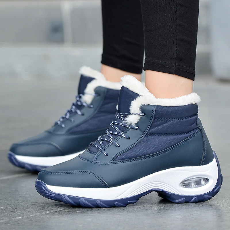 2020 new women warming boots outdoor winter short plush shoes waterproof female snow ankle warm botas mujer | Обувь
