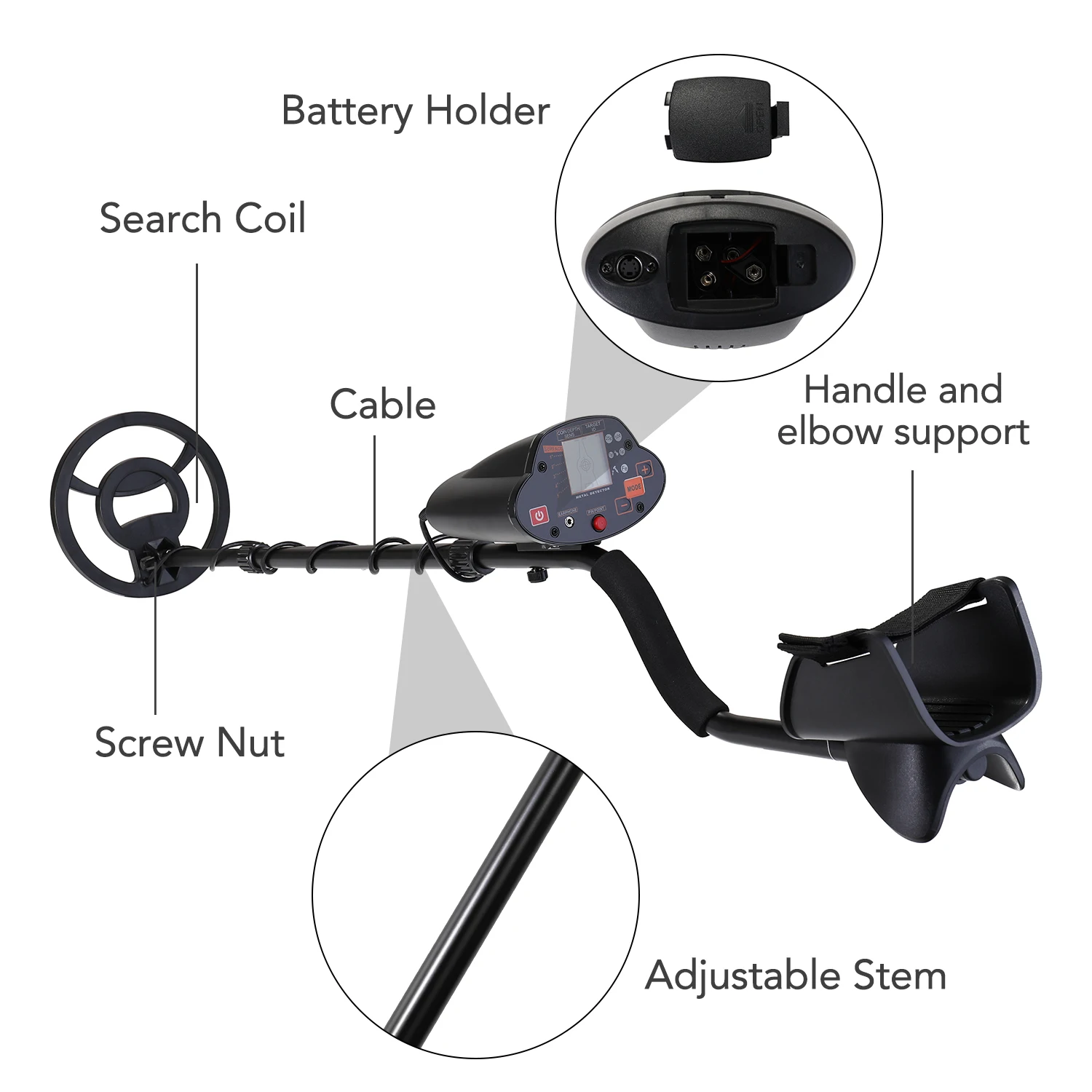 Подземный металлоискатель MD 5030 профессиональный детектор золота | Инструменты