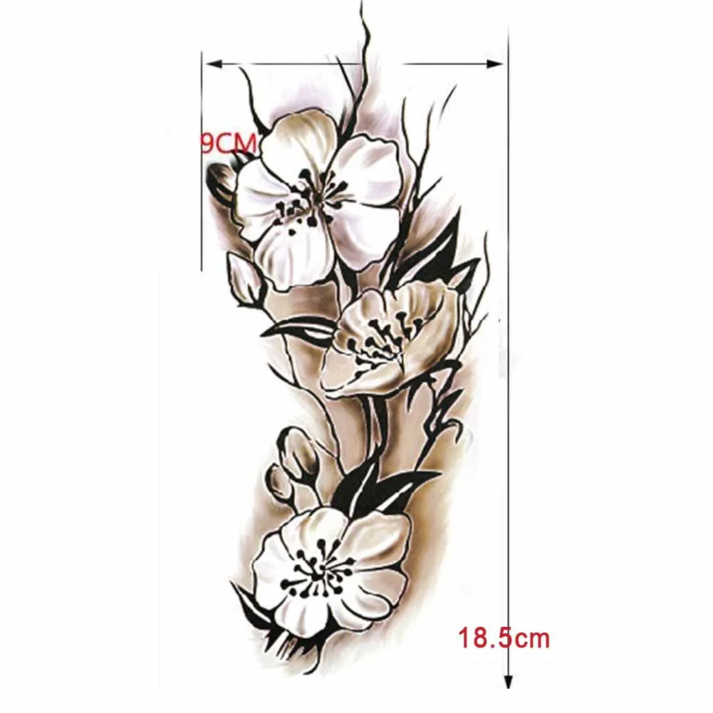 1ps Сексуальная Женская временная татуировка цветок сливы водонепроницаемые